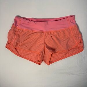 lululemon athletica Pink and Orange Speed Up Shorts | 8